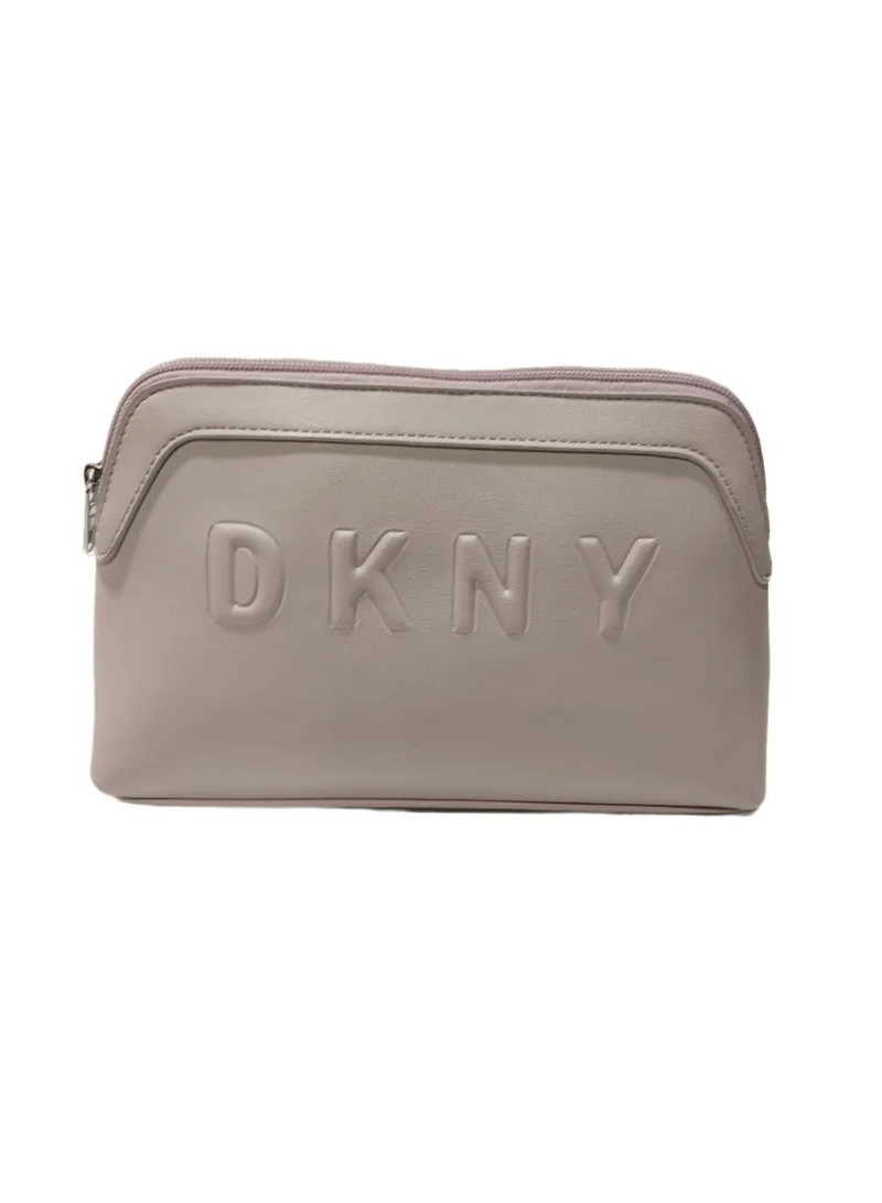 DKNY Trademark Large Cosmetic Bag - Mauve