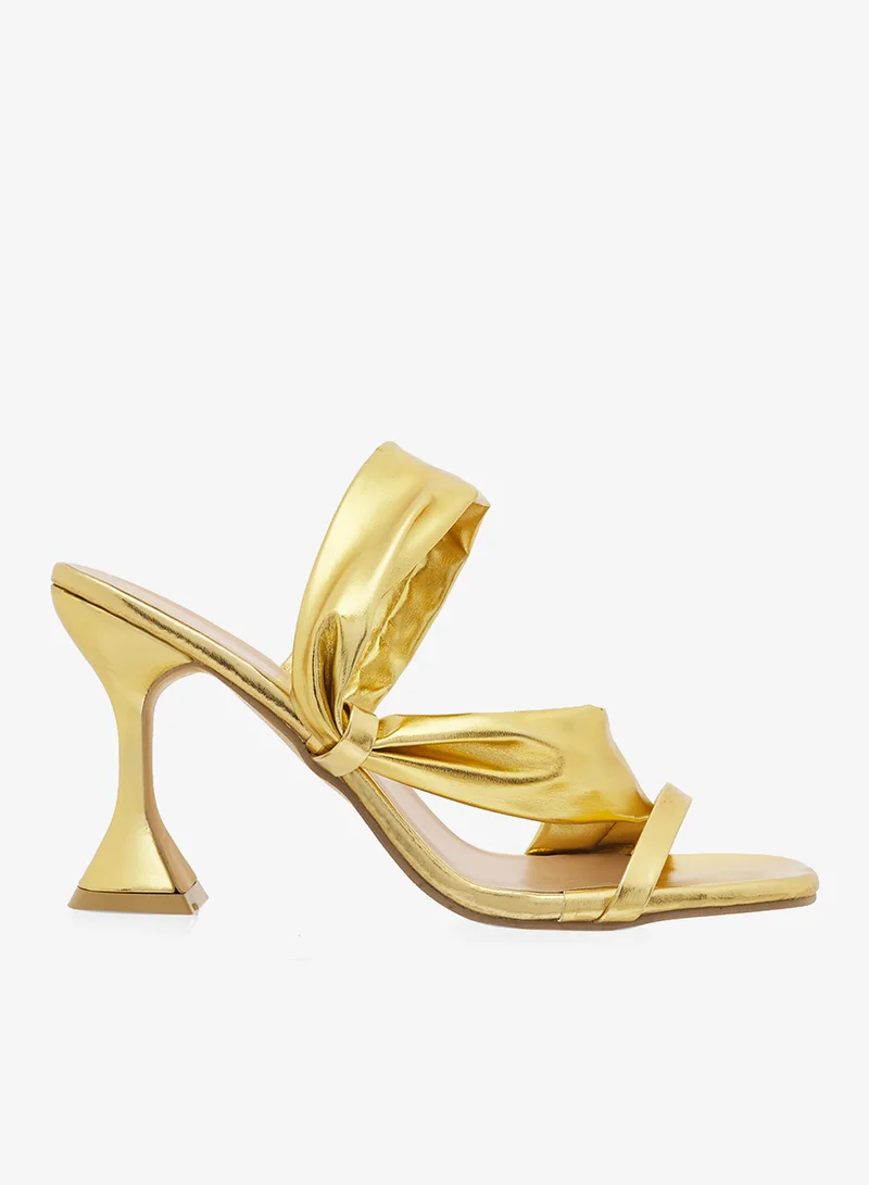 Heeled Sandals Golden Yellow