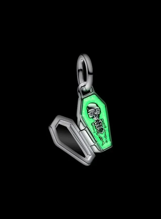 Sterling Silver Halloween Charm with "BOO" Text Design – image 4