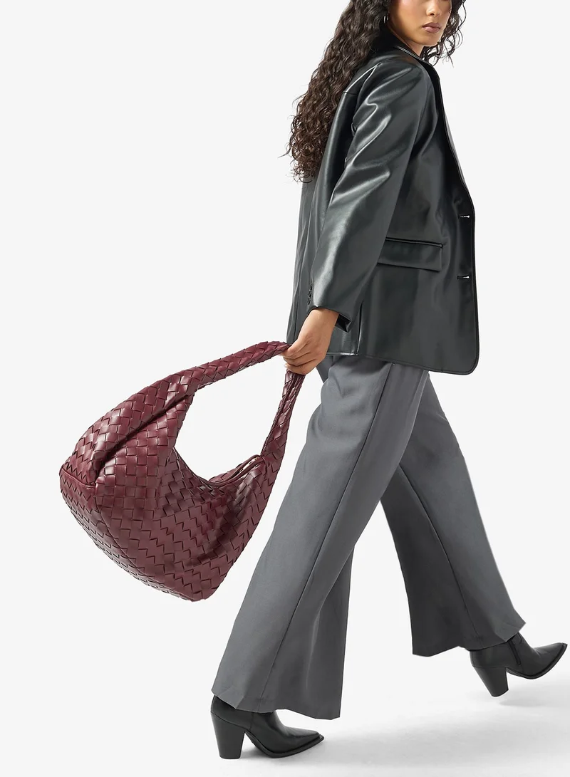 Large Casual Tote Bag Dark Red