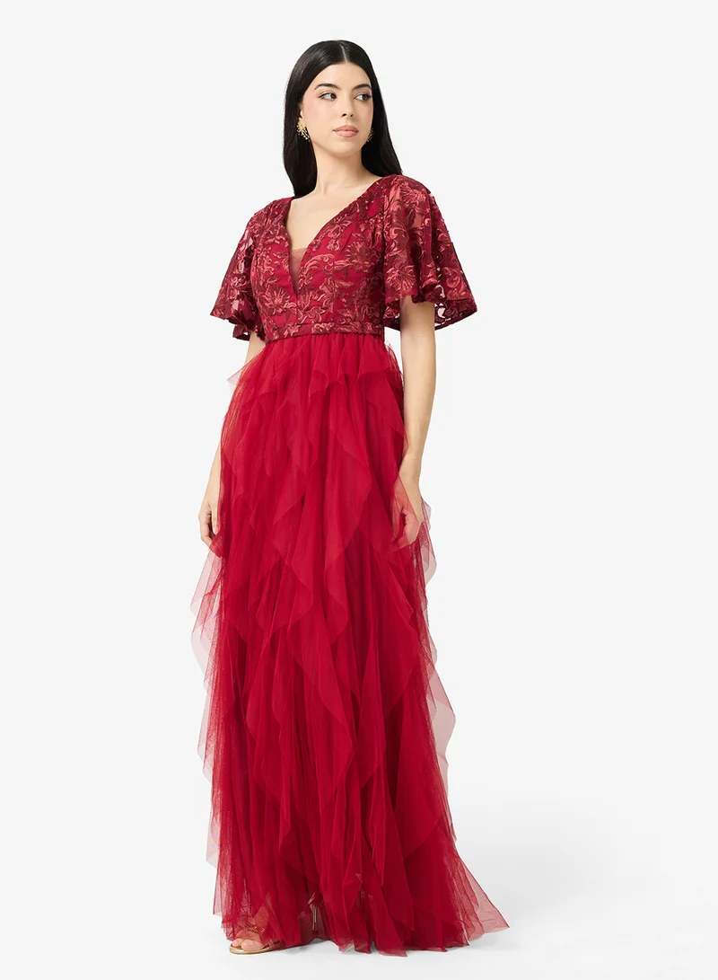 Ruffled Lace Bodice