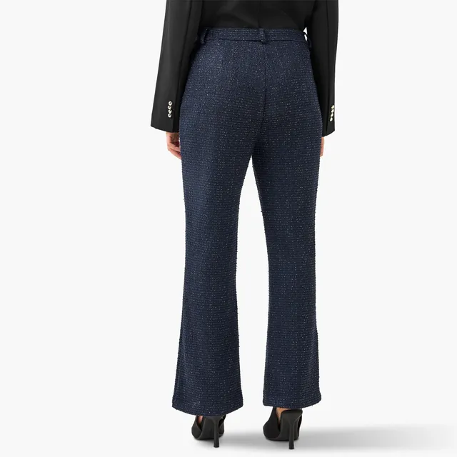 High-Rise Bootcut Tweed Lurex Trousers (52% Viscose, 48% Polyester) – image 3