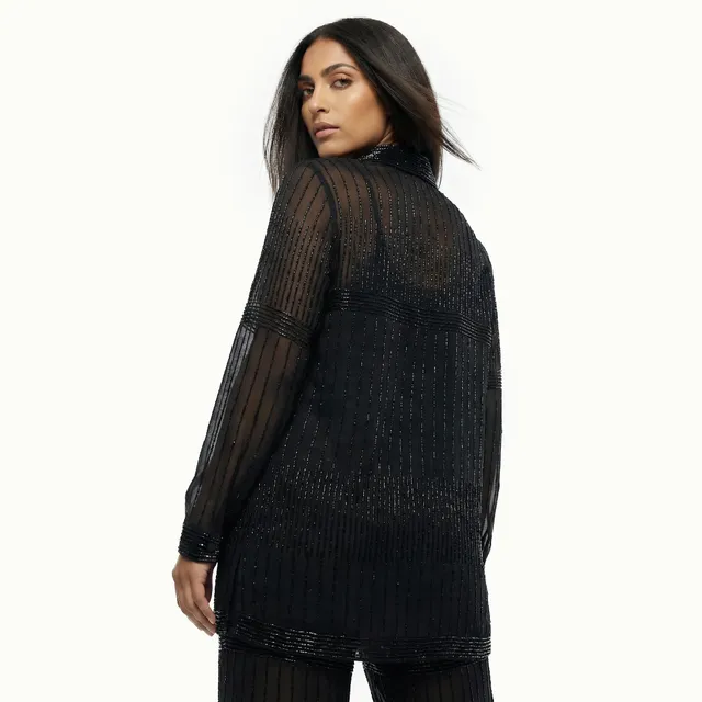 Beaded Longline Shirt – image 4