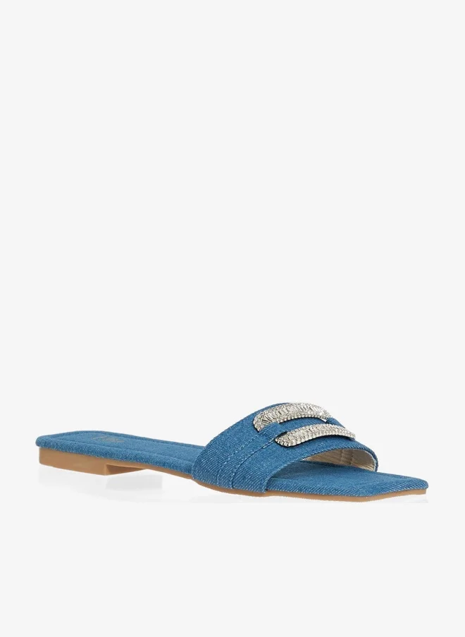 Women's Flat Sandals Denim