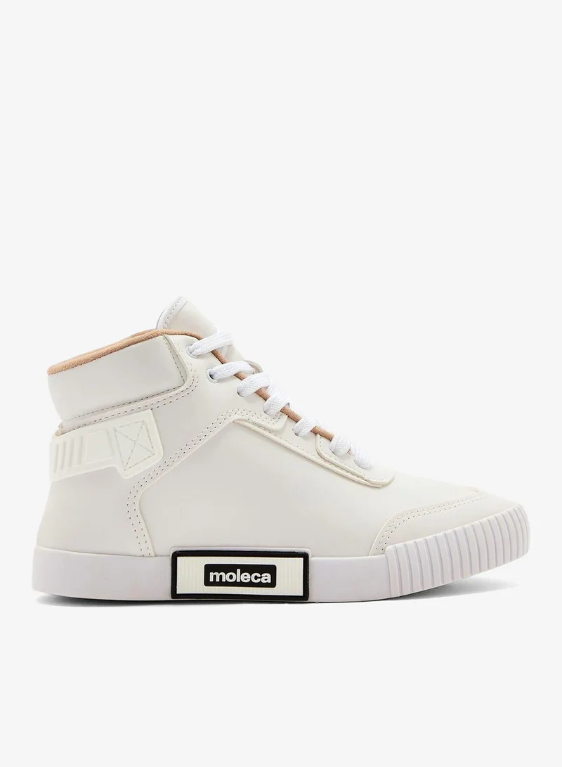 Women's Comfort Lace-Up Casual Sneakers White