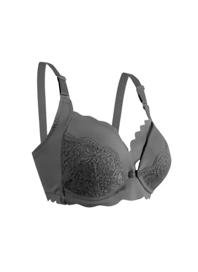 Cotton Blend Seamless Maternity & Nursing Bra with Adjustable Straps – image 4