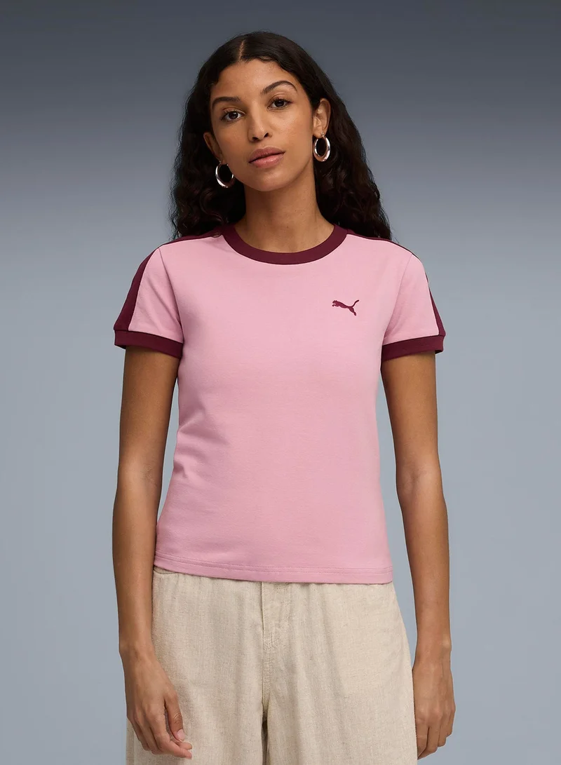 T7 Slim T-Shirt Pale Rose
