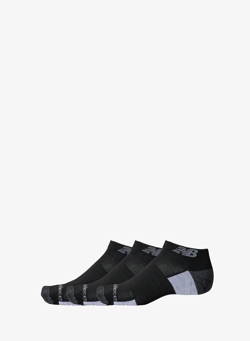 3-Pack Performance Cushioned Low-Cut Socks Black