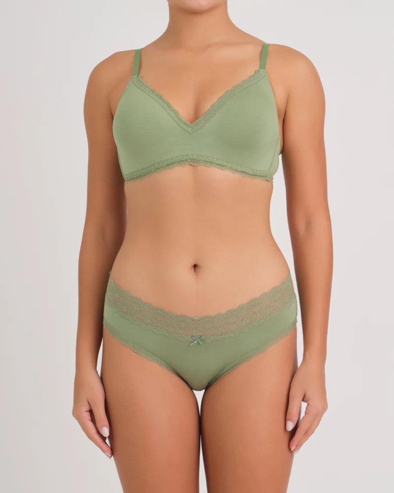Everyday Full Coverage Hipster Panties Green