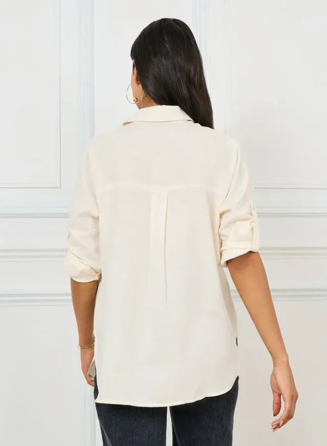 Oversized Striped Shirt – image 4