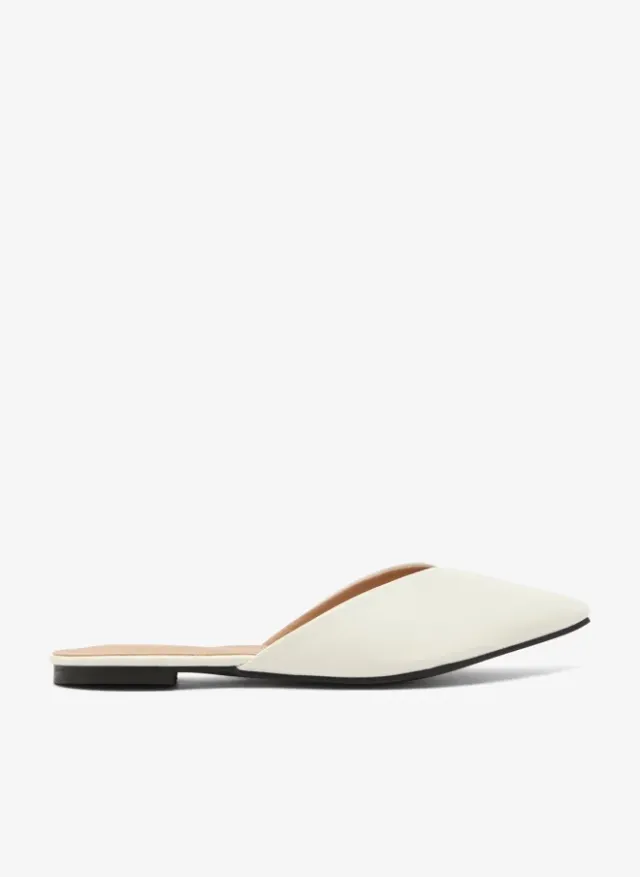 Classic PU Mules White