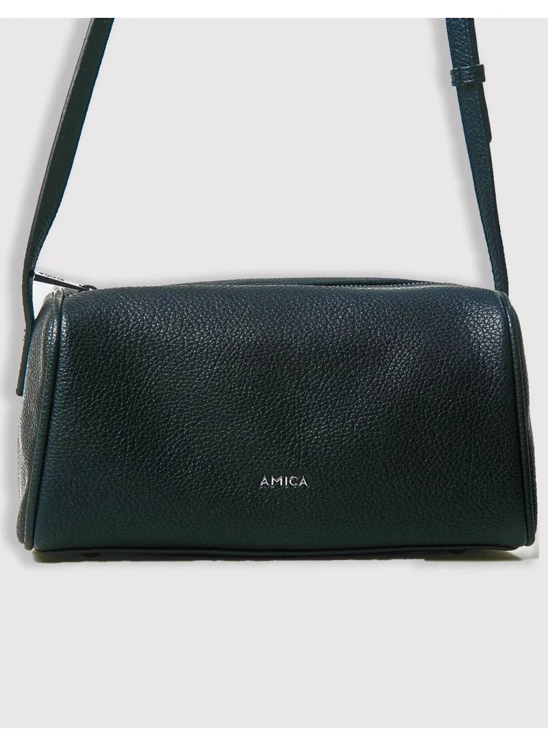 Veronica Barrel Crossbody Bag Black