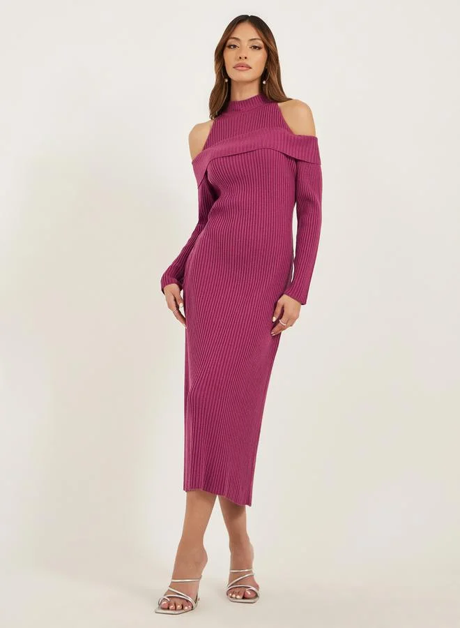 Cowl Neck Midi Dress