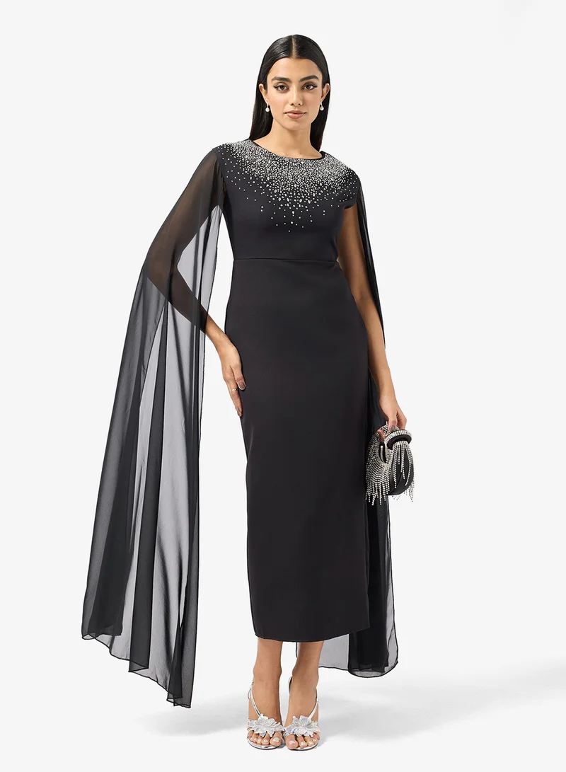 Embellished Trail Shift Dress