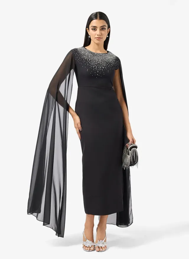 Embellished Trail Shift Dress