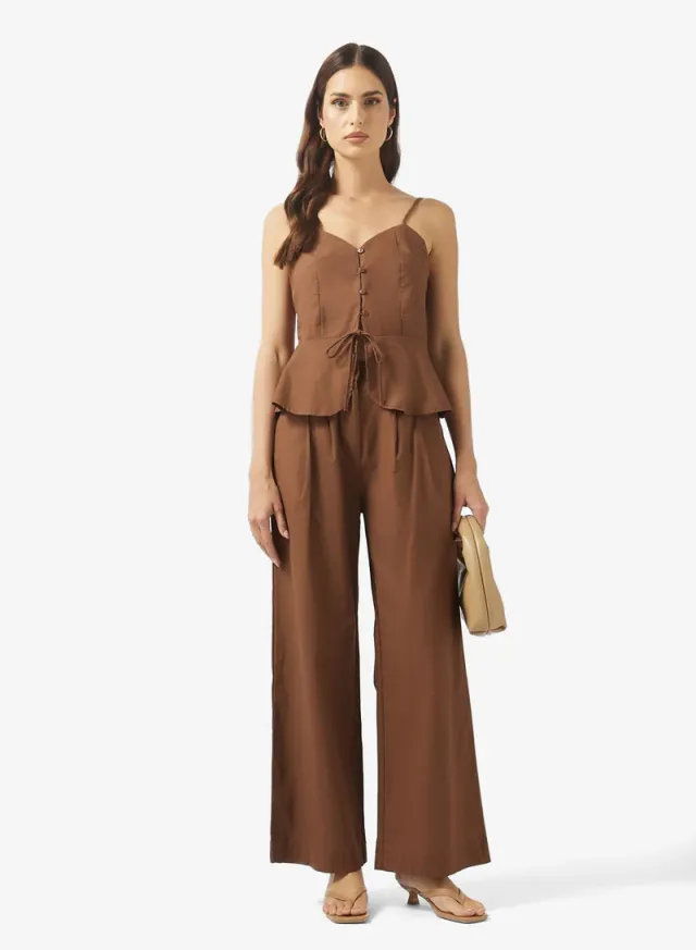 Peplum Top and Pants Set – image 5