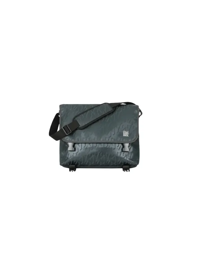 DKNY Men's Embossed Logo Crossbody Messenger Bag - Grey – image 3