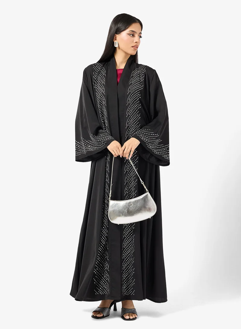 Embellished Abaya Black