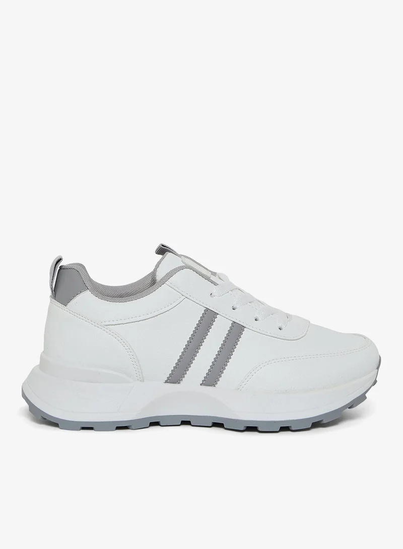 GEOOMNII Women's Lightweight Breathable Mesh Sports Shoes Grey