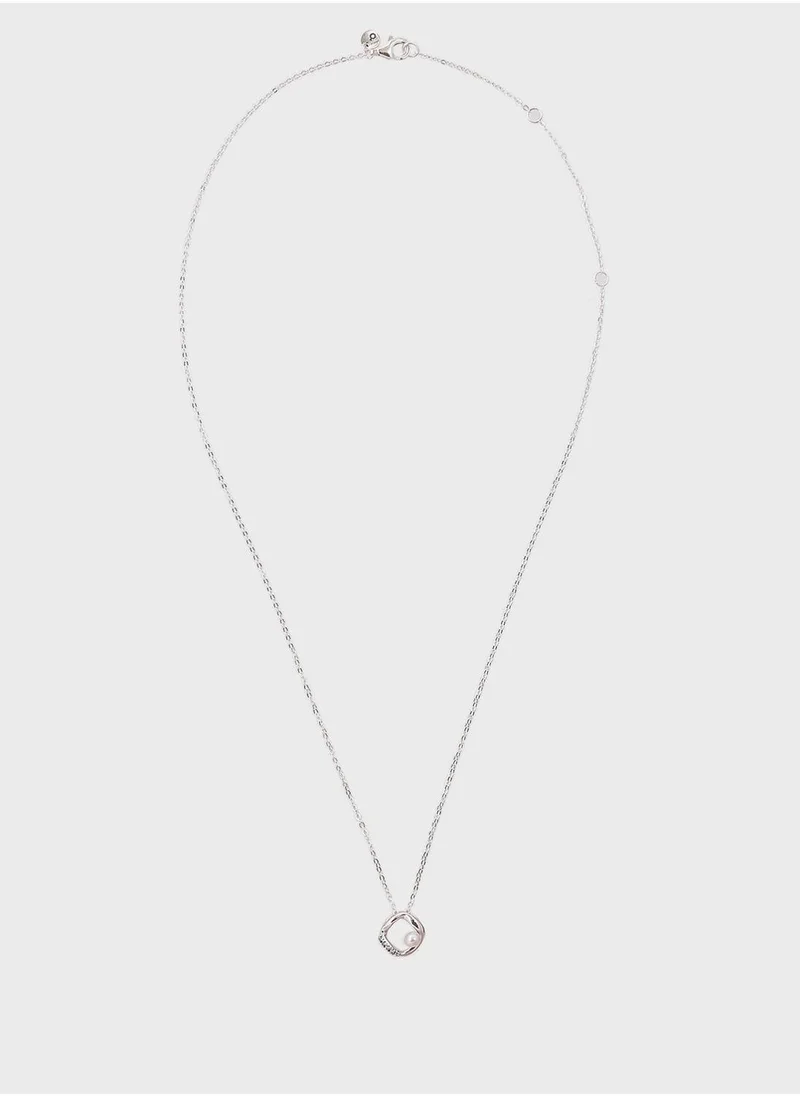 Sterling Silver Link Necklace Silver
