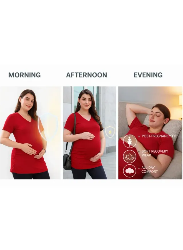 Basic Maternity T-Shirt – image 5