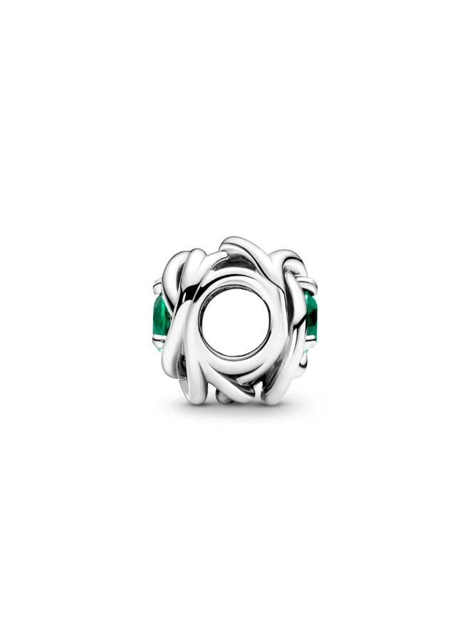 May Birthstone Eternity Charm Green