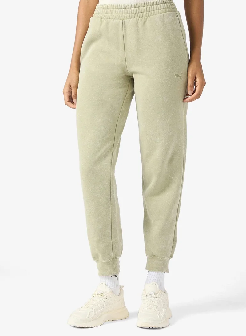 Women's Fleece Sweatpants Light Green