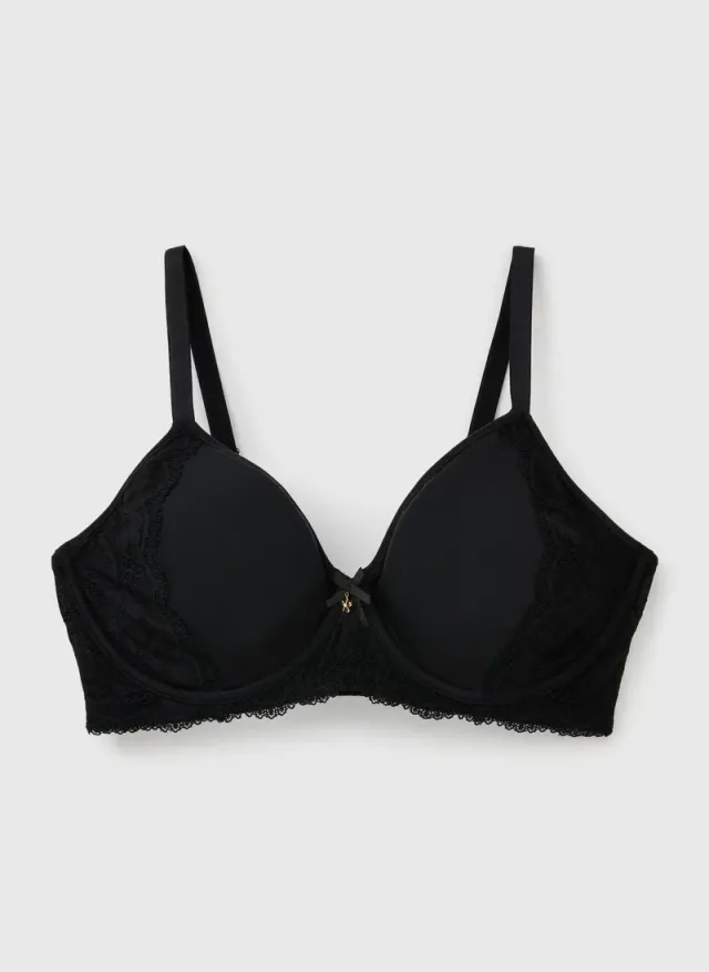 DD+ Black Lace Comfort Minimise Bra