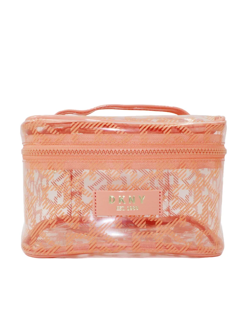DKNY Lucid Dream Small Cosmetic Train Case, Dark Salmon