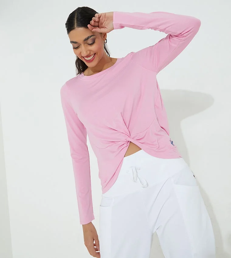 Beverly Hills Polo Club Women's Knit Top Light Pink