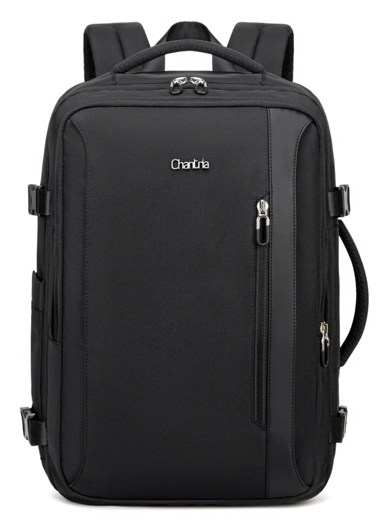 Women's Expandable Anti-Theft Laptop Backpack - Black