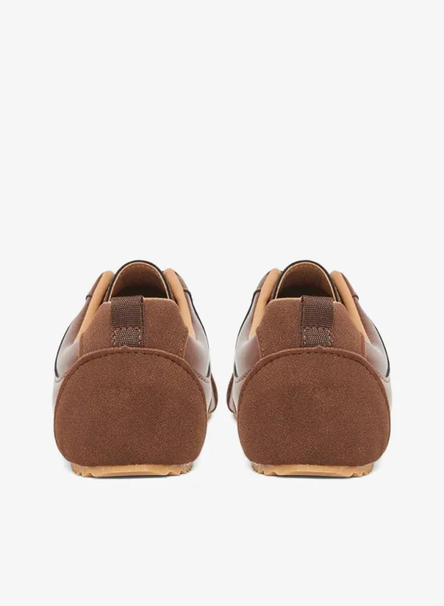 Retro Lace Up Sneakers Brown – image 5