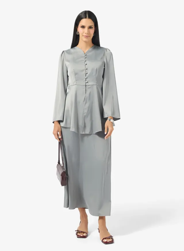 Longline Peplum Skirt Set