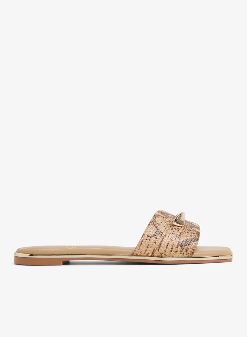 Darlina-In Women's Flat Sandals Pale Khaki