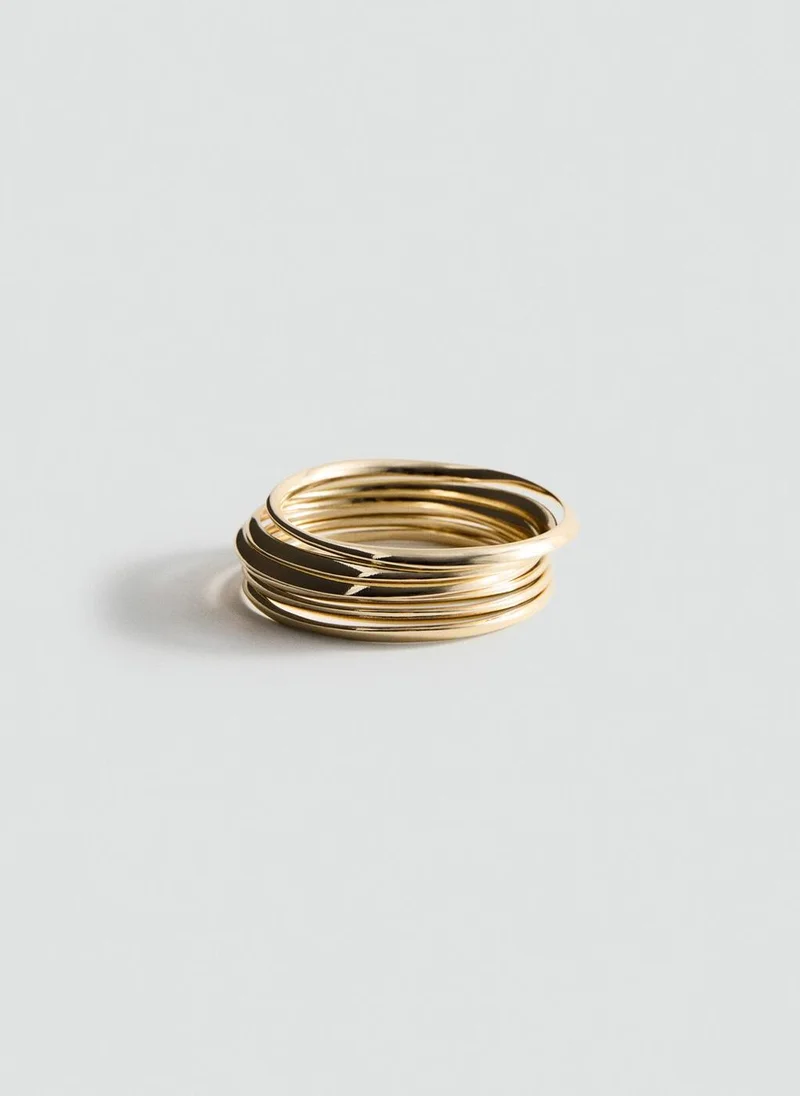 Mixed Bracelet Set Golden Yellow