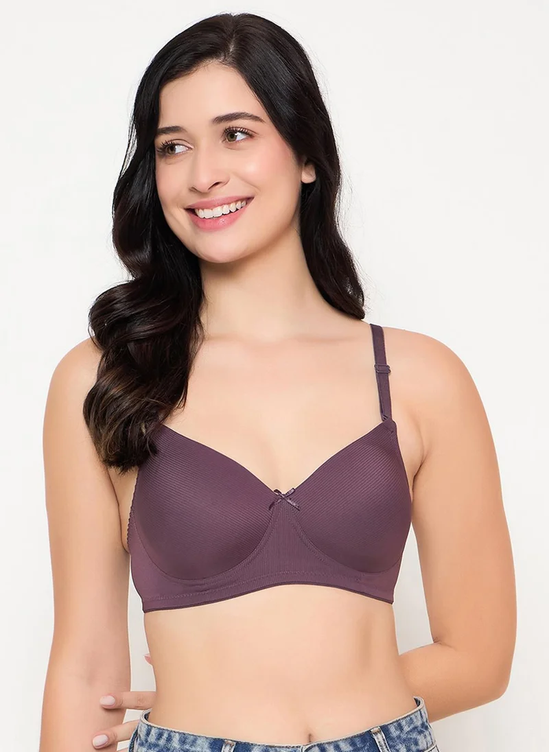 Clovia Padded Multiway T-shirt Bra Muted Plum