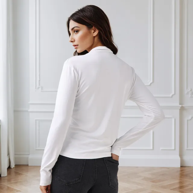 High Neck Regular Fit T-shirt – image 3