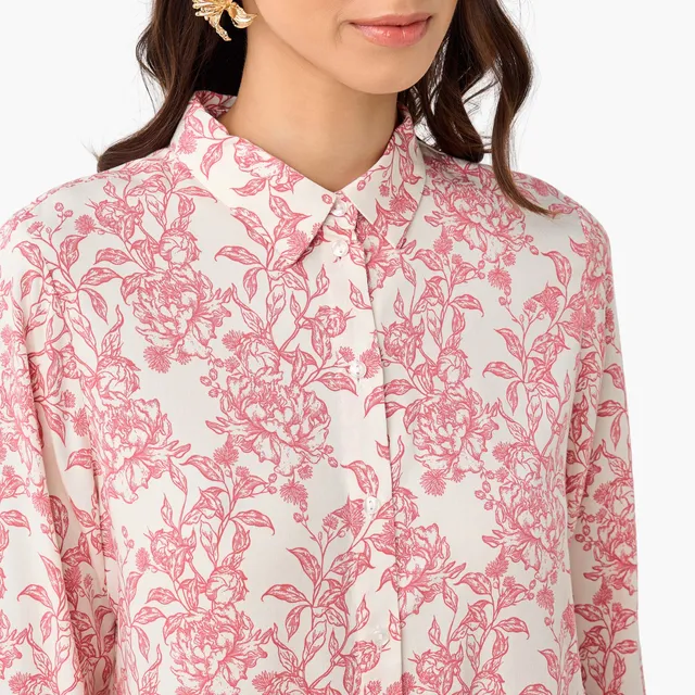Regular Fit Floral Viscose Shirt – image 4
