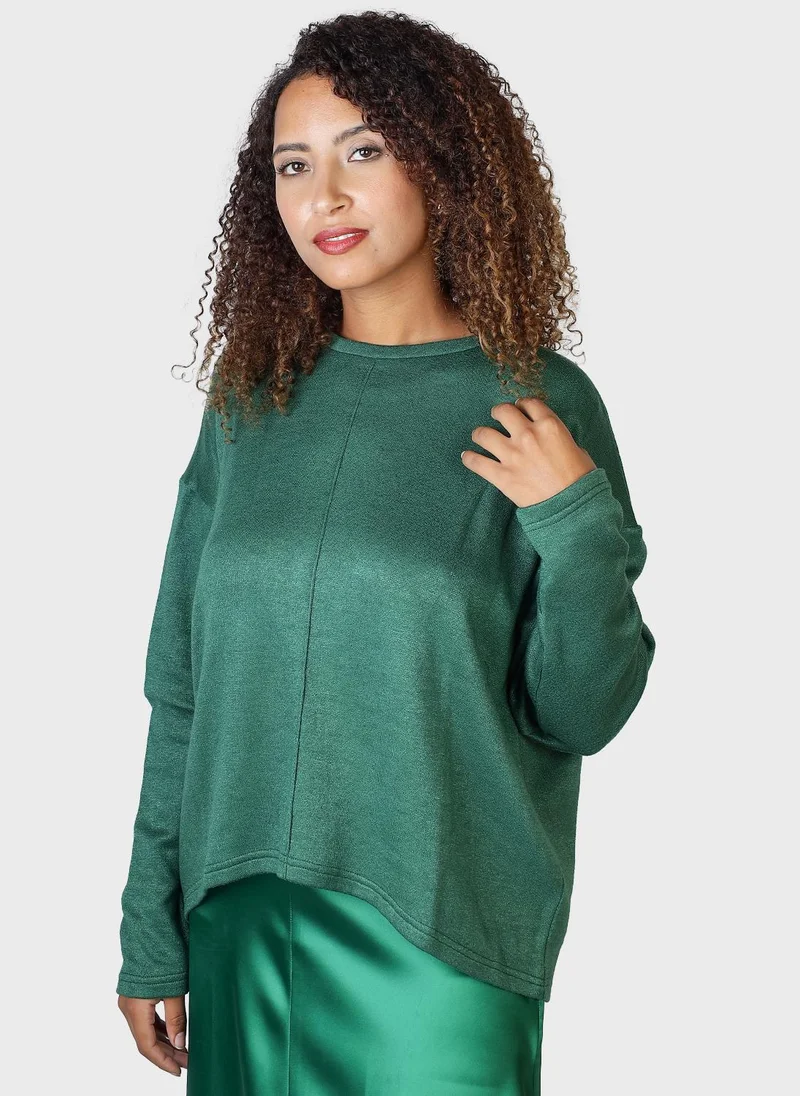 Knit Sweater Green
