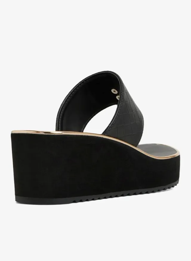 Penelopy-In Women's Wedge Heels Black – image 2