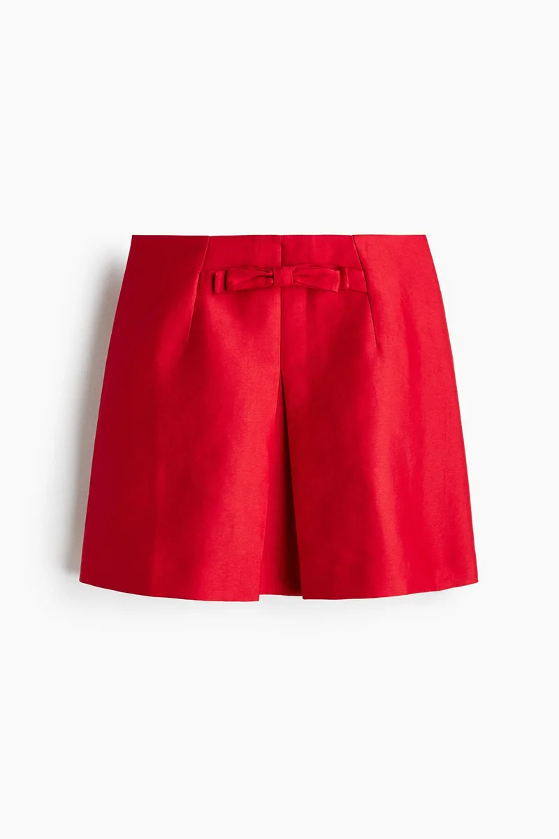 Bow Front Mini Skirt