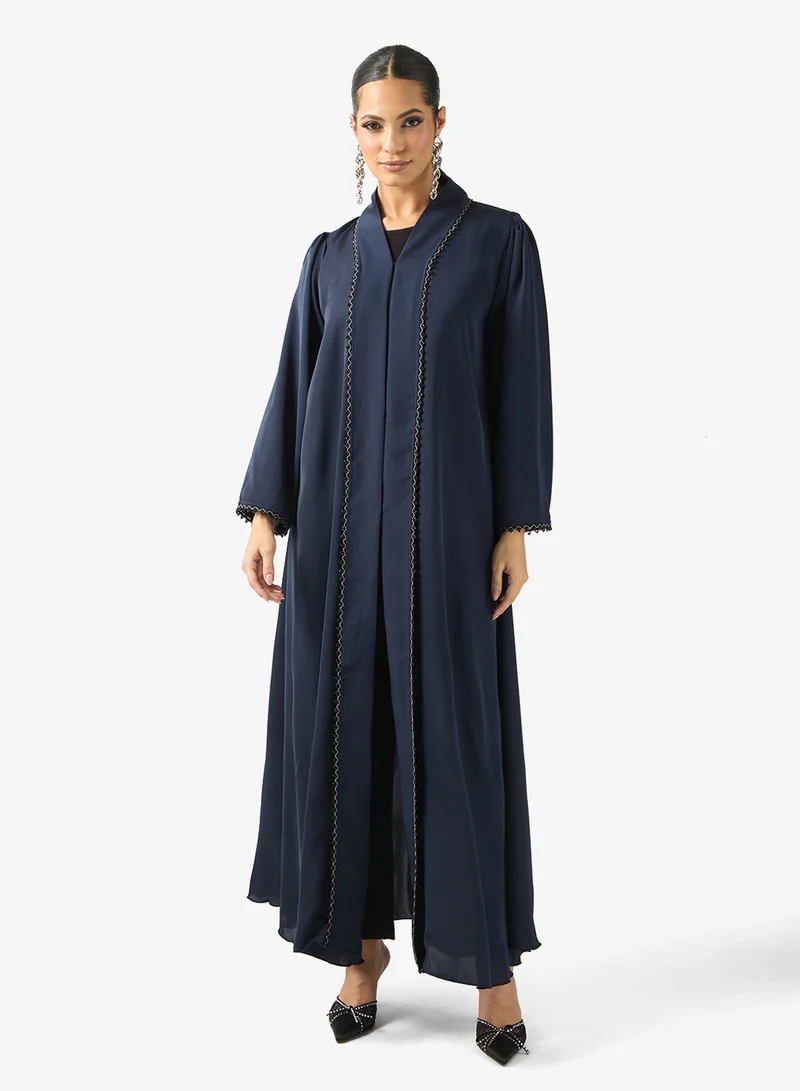 Basic Abaya with Sheila - Deep Blue