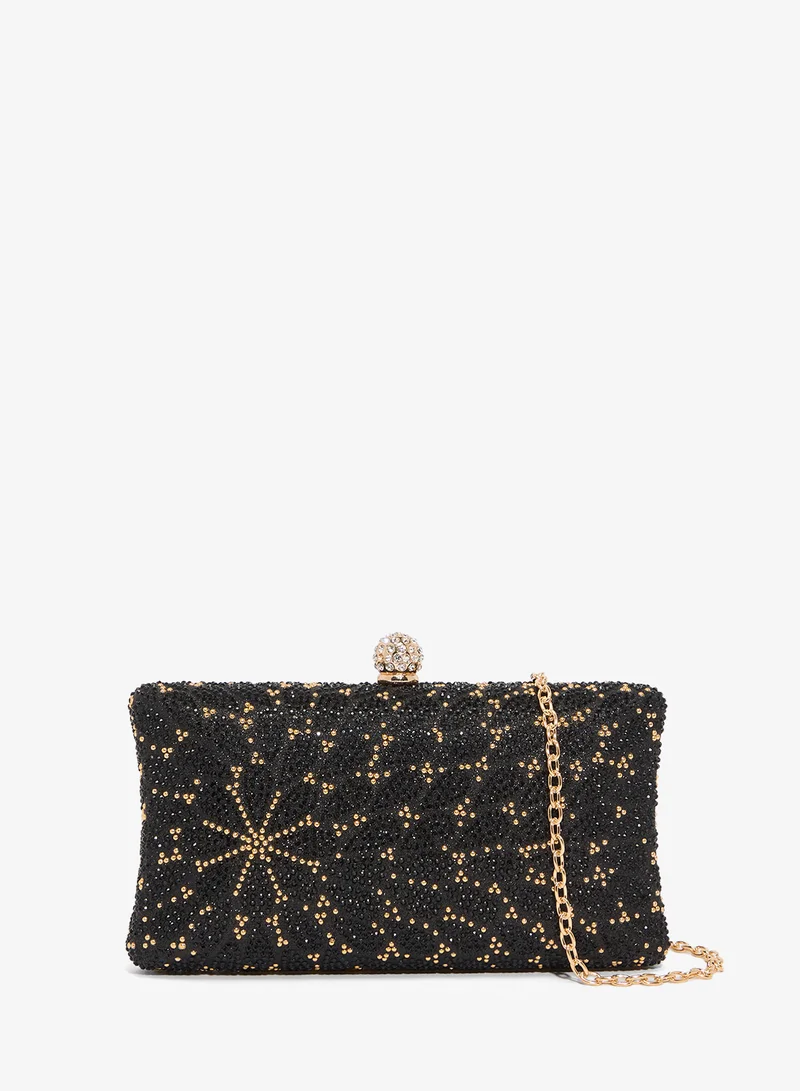 Printed Detail Bag Gold