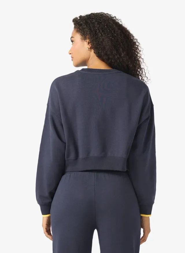 Road To Unity Oversized Graphic Sweatshirt Blue – image 2