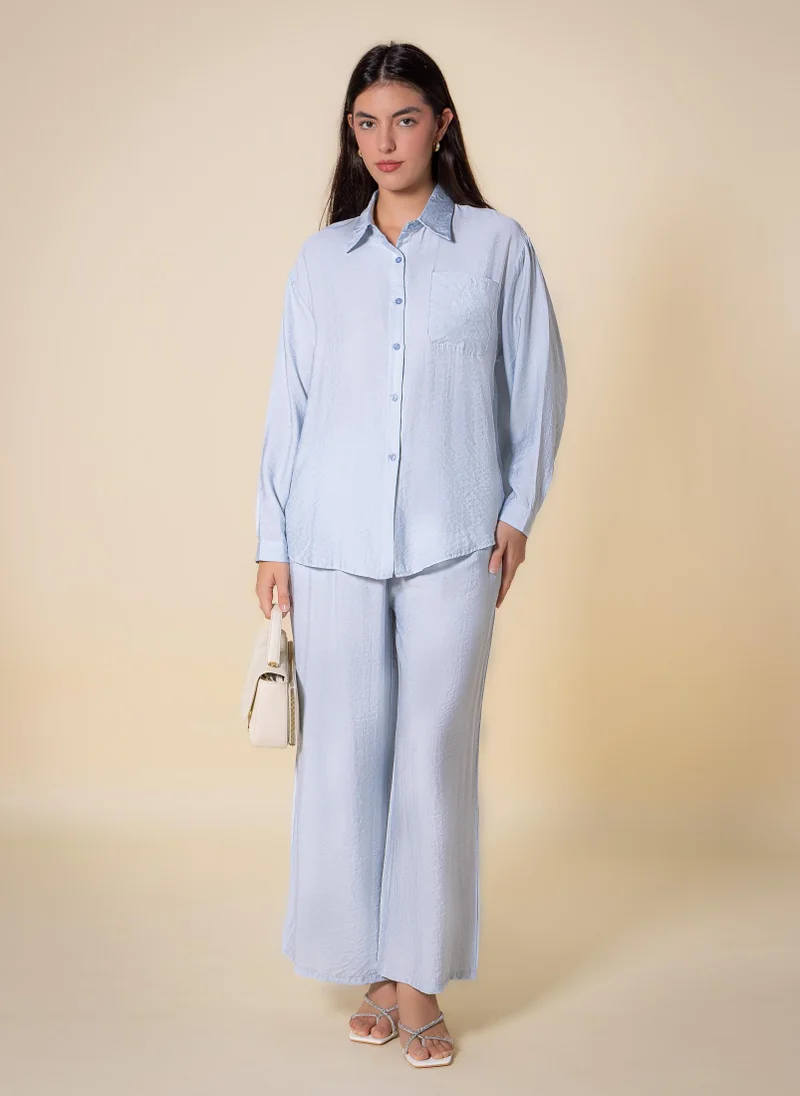 Comfort Shirt Set Light Blue