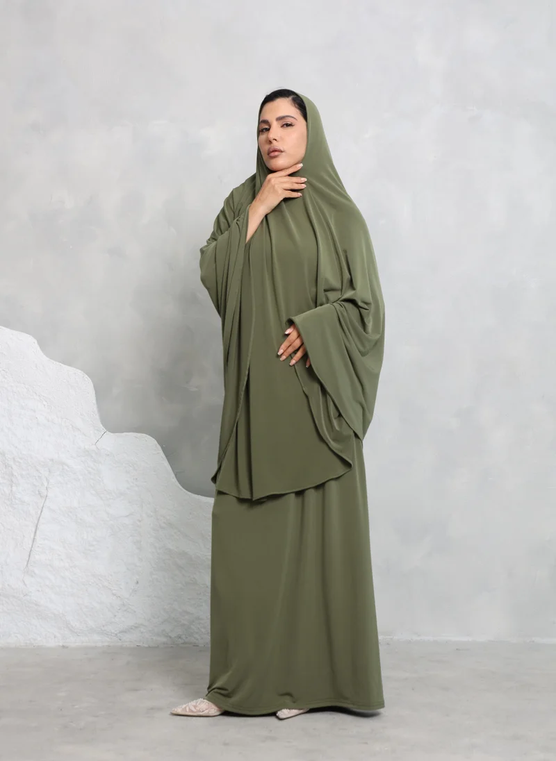 Women’s Prayer Isdal Set Green