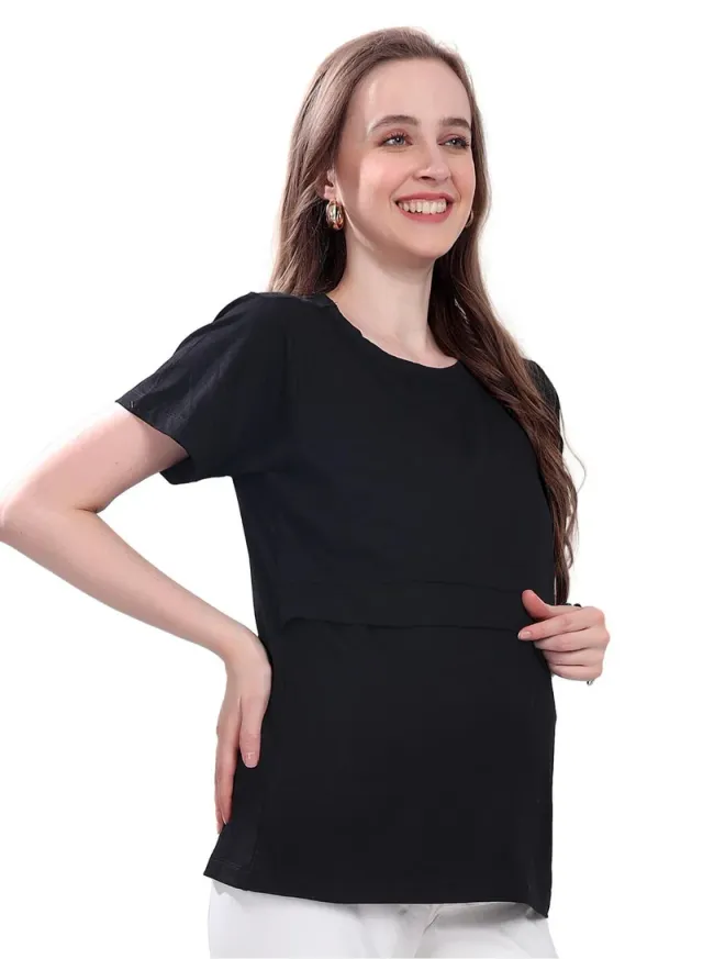 Double-Layered Maternity Nursing T-Shirts (2-Pack) – image 6
