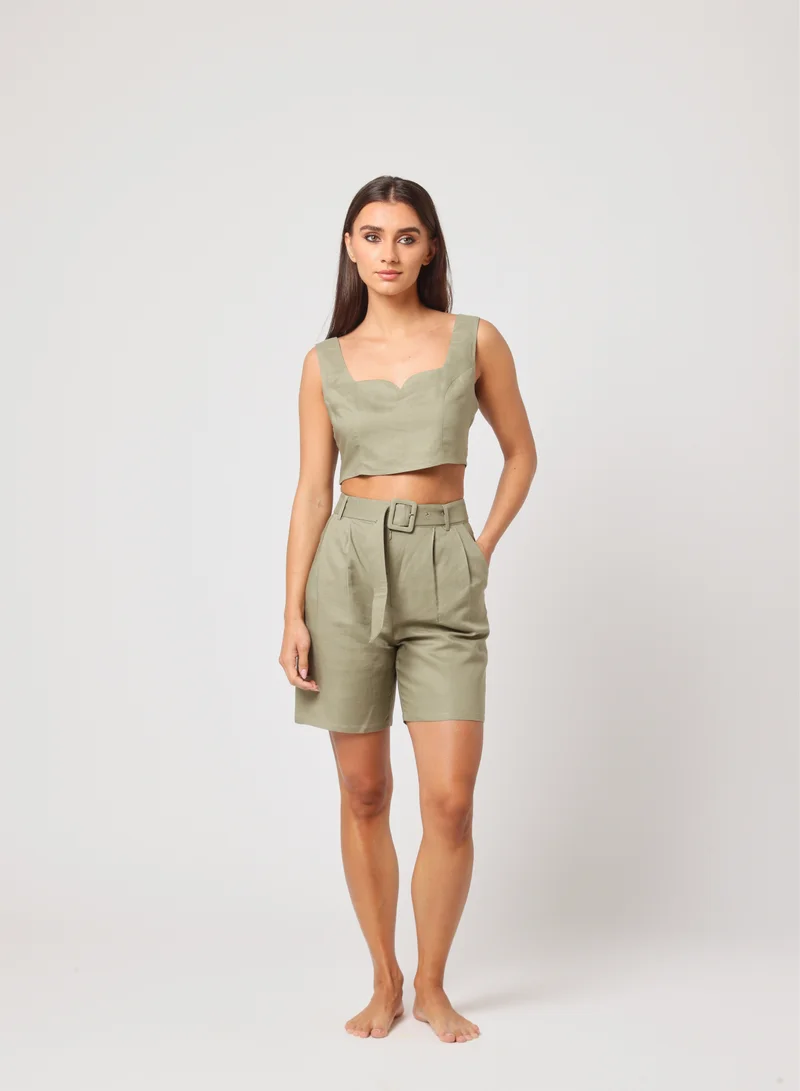 Cropped Fitted Top