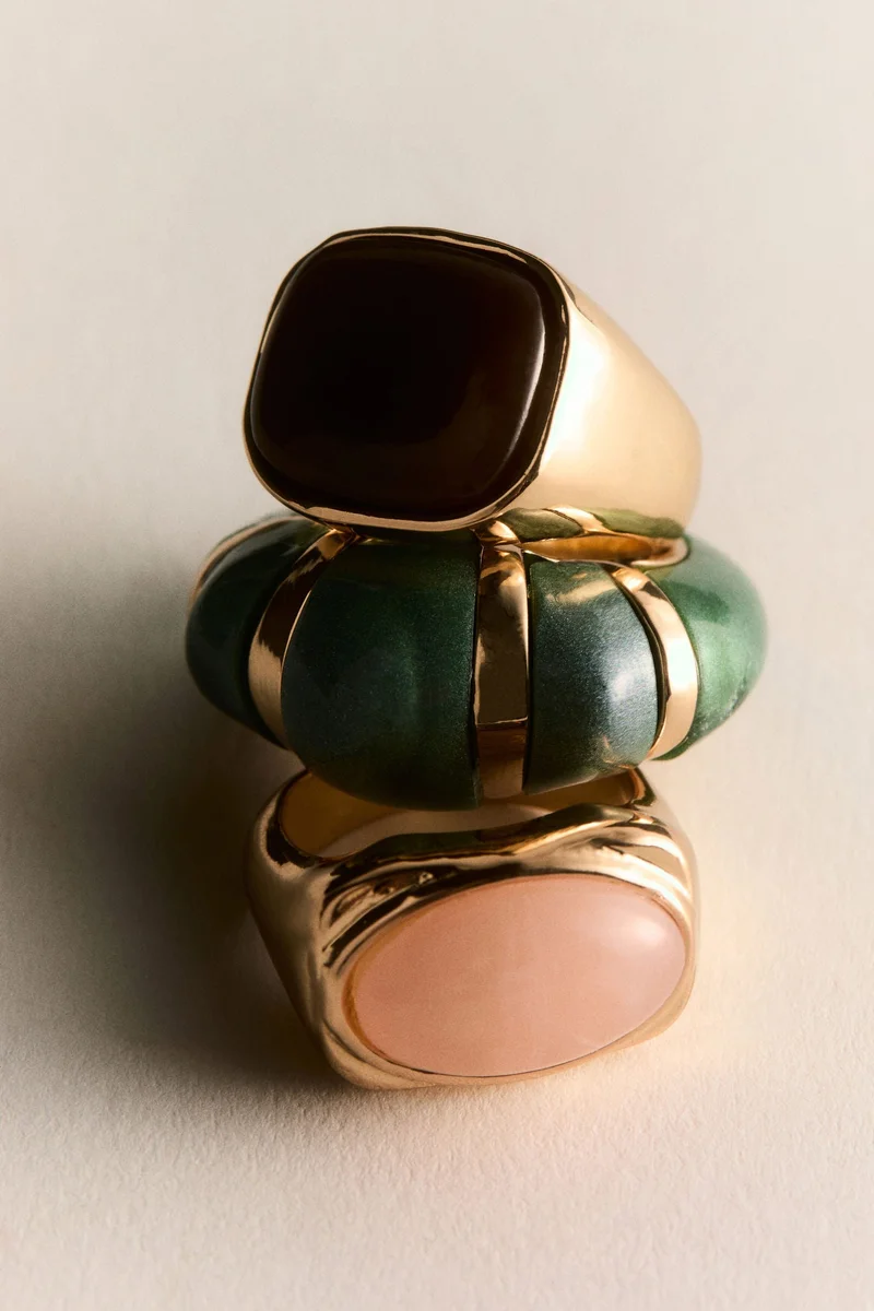 3-pack chunky rings