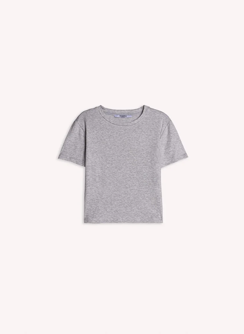 Soft Cotton T-Shirt Set Grey
